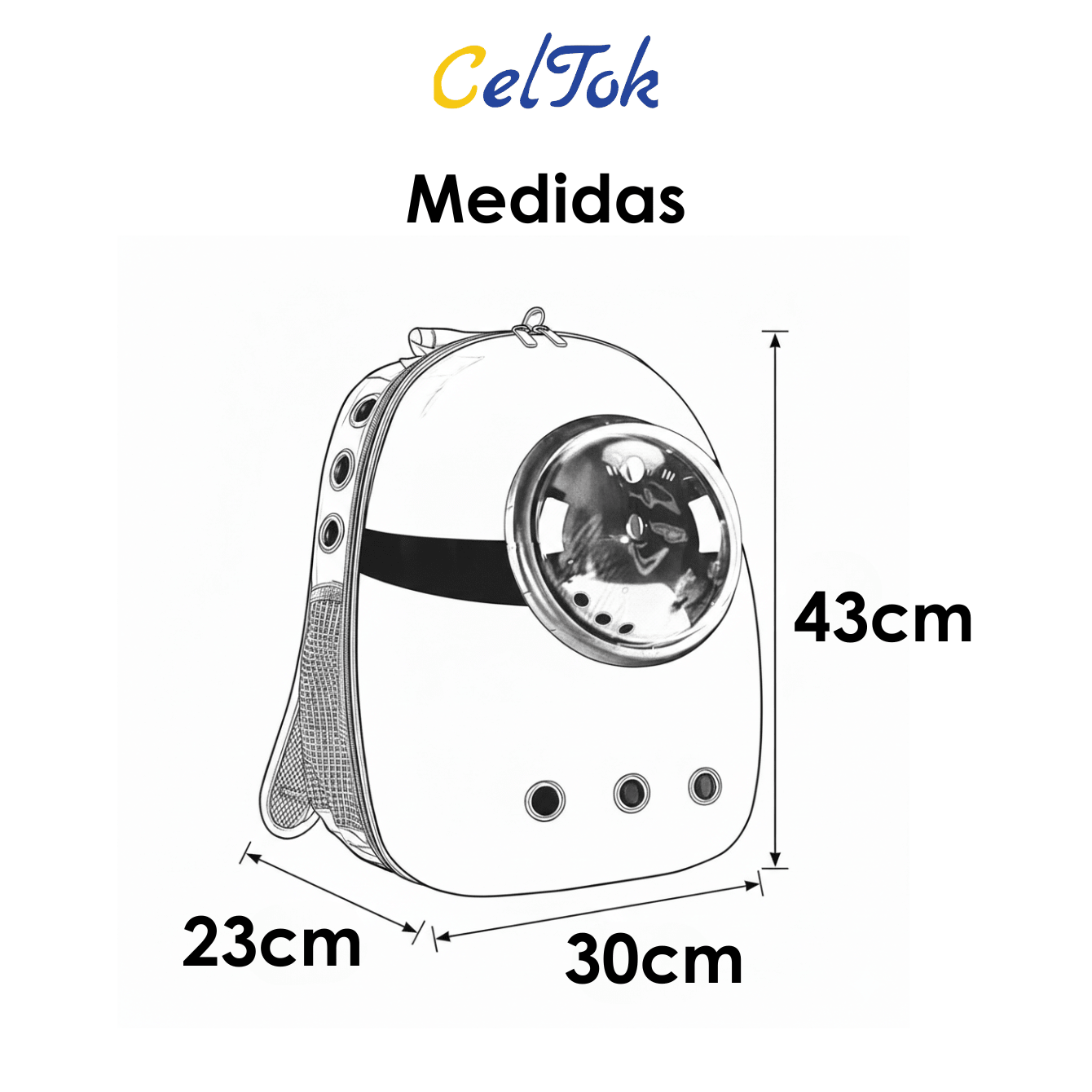 CT9450 1 Pieza De Mochila Transportadora Cápsula Intercambiable Para Mascota
