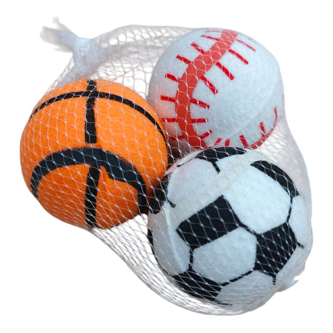 CT9574 1 Set con 3 Pelotas De Juguete Para Mascota