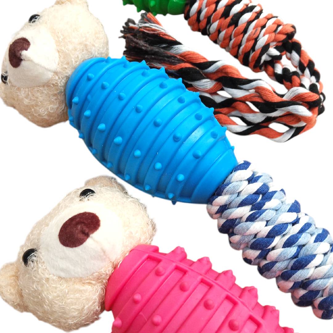CT9604 1 Pieza De Juguete Mordedor De Peluche Con Diseño de Animalito Para Mascota