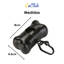CT9701 1 Pieza Dispensador De Rollo Diseño "Huesito" y 1 Rollo De Bolsas De Basura Para Mascota