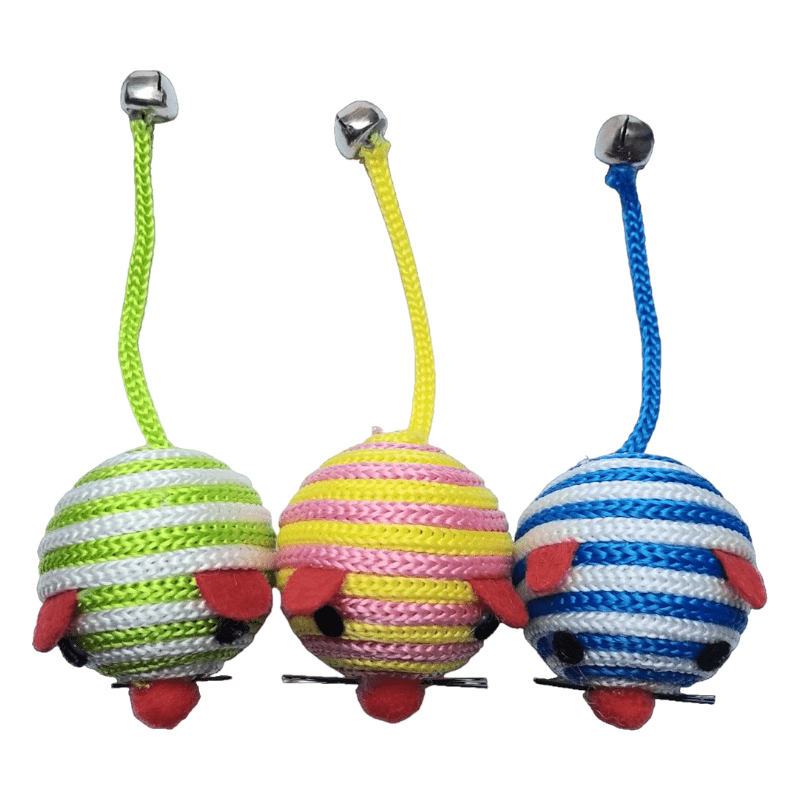 CT9797 1 set Juguete Pelota Con Cola De Cascabel Para Mascota