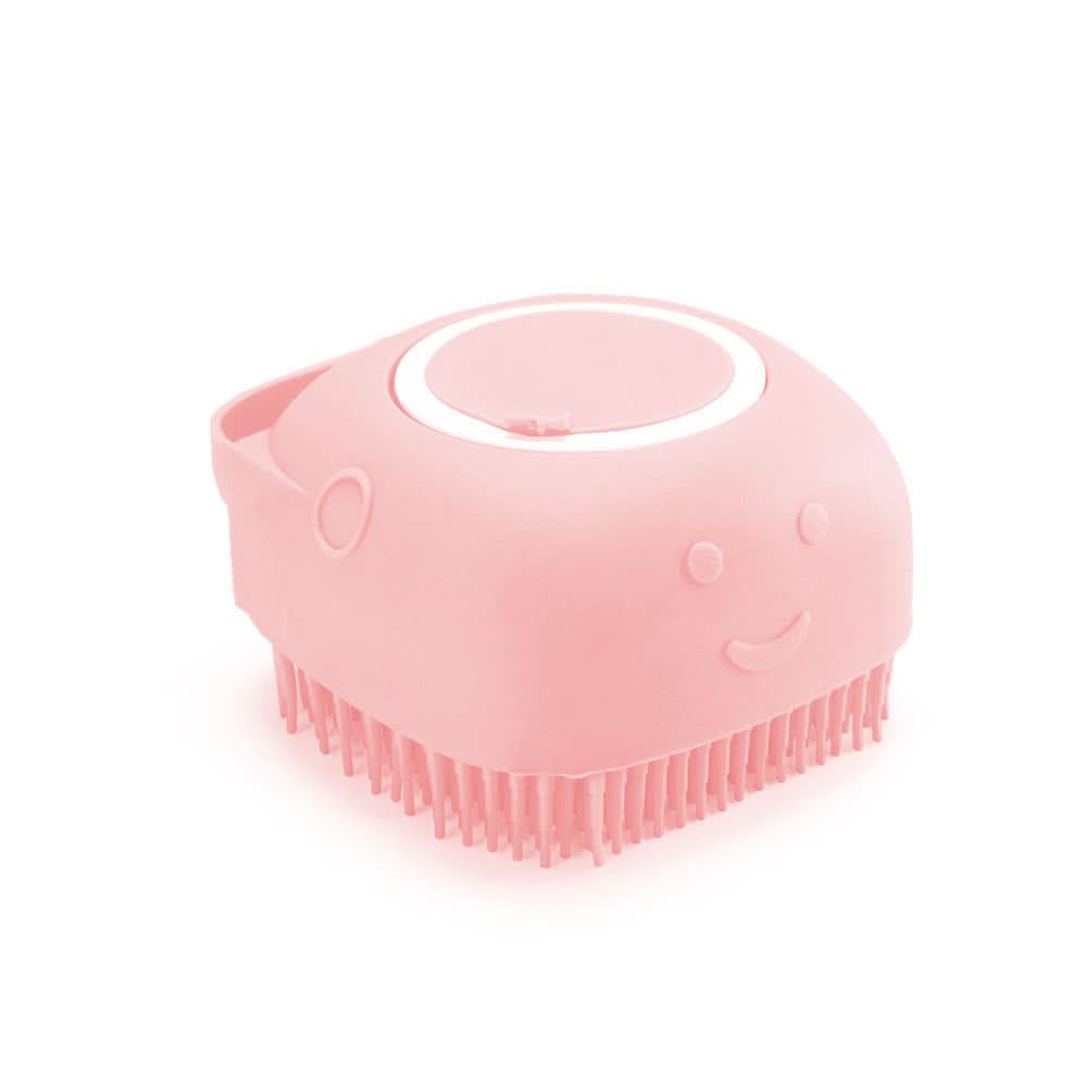 CT9831 1 Pieza Cepillo Para Baño De Mascota Con Deposito Para Jabón
