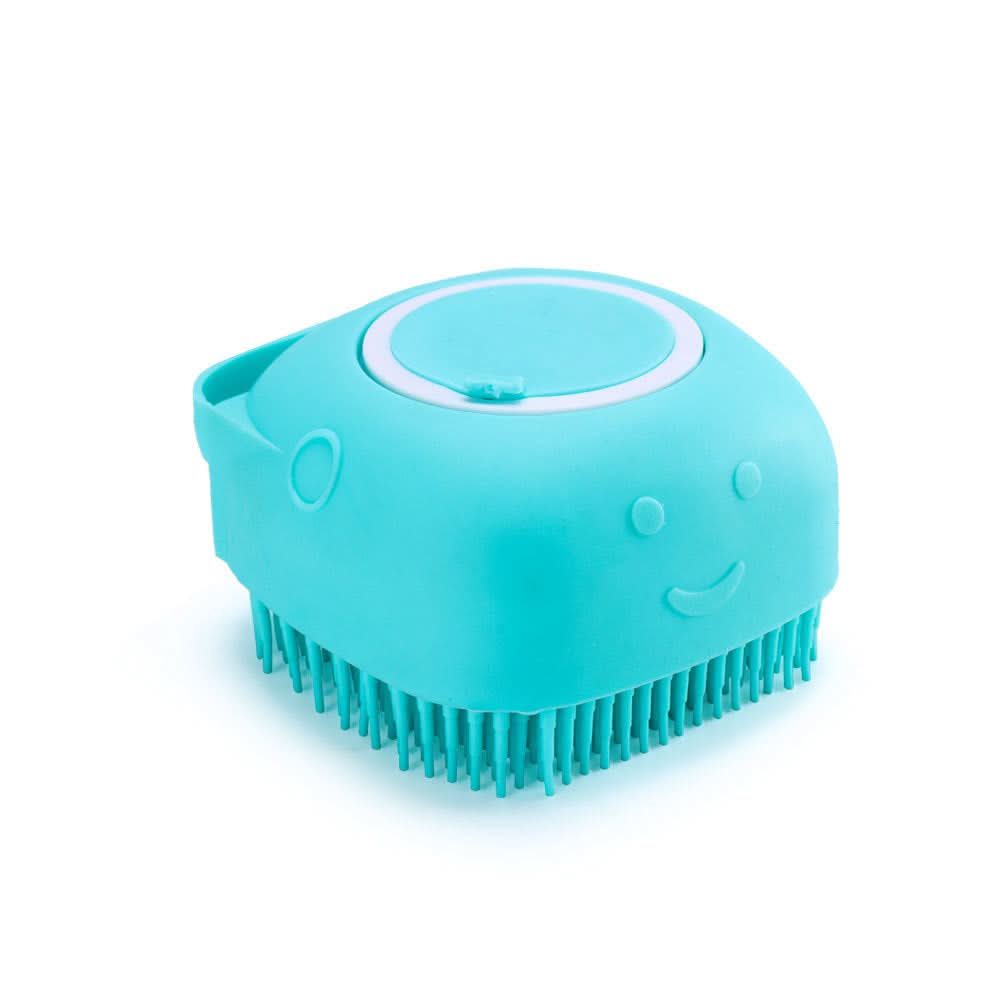 CT9831 1 Pieza Cepillo Para Baño De Mascota Con Deposito Para Jabón