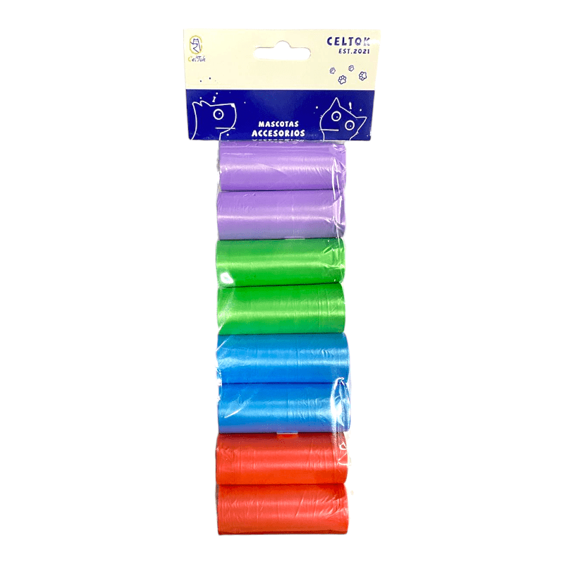 CT9886 8 Rollos De Bolsa De Basura Para Mascota