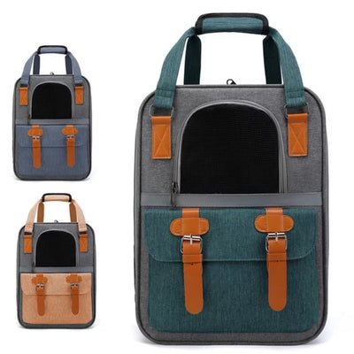 CT9981 1 Pieza De Transportadora Estilo Ejecutivo Ventilación 360° Tela Oxford Impermeable Para Mascota