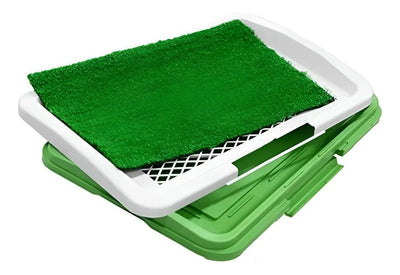 CT9983 1 Pieza Tapete Entrenador Césped Sintético Con Bandeja Recolectora De 3 Capas Para Mascotas