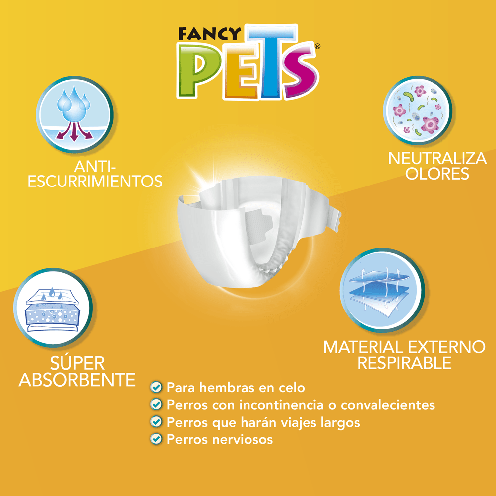 FL1912 1 Paquete De 12 Piezas De Pañal Ch Para Perro