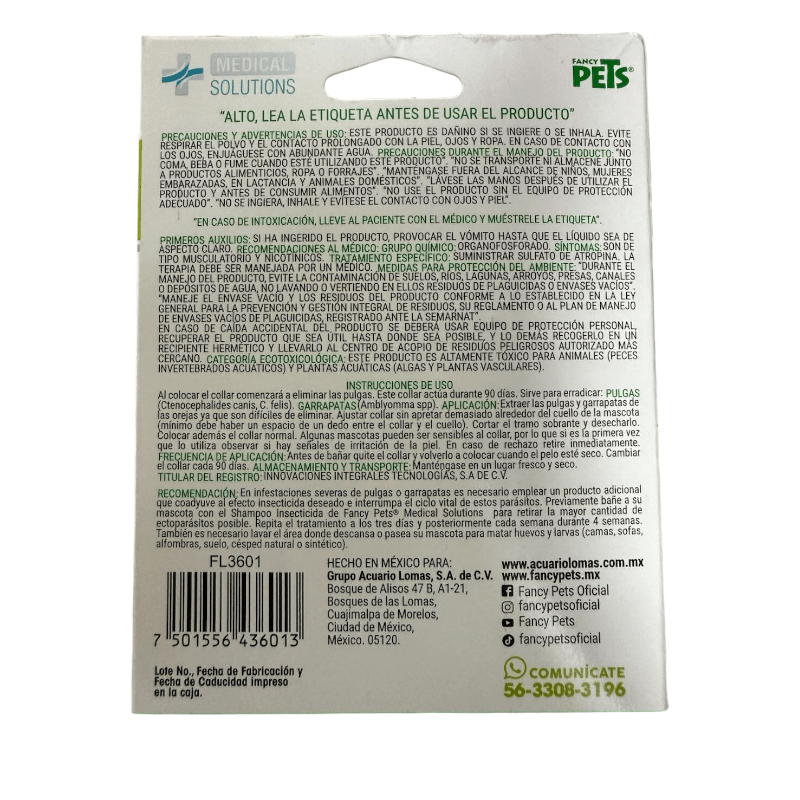 FL3601 1 Pieza De Collar Antipulgas Para Gato