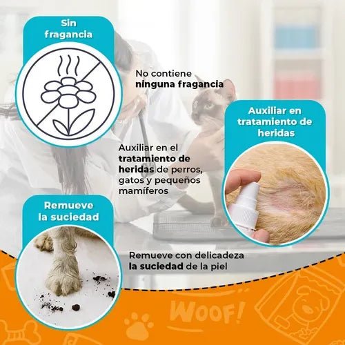 FL3934 1 Pieza De Jabon Antiseptico En Spray Para Mascotas