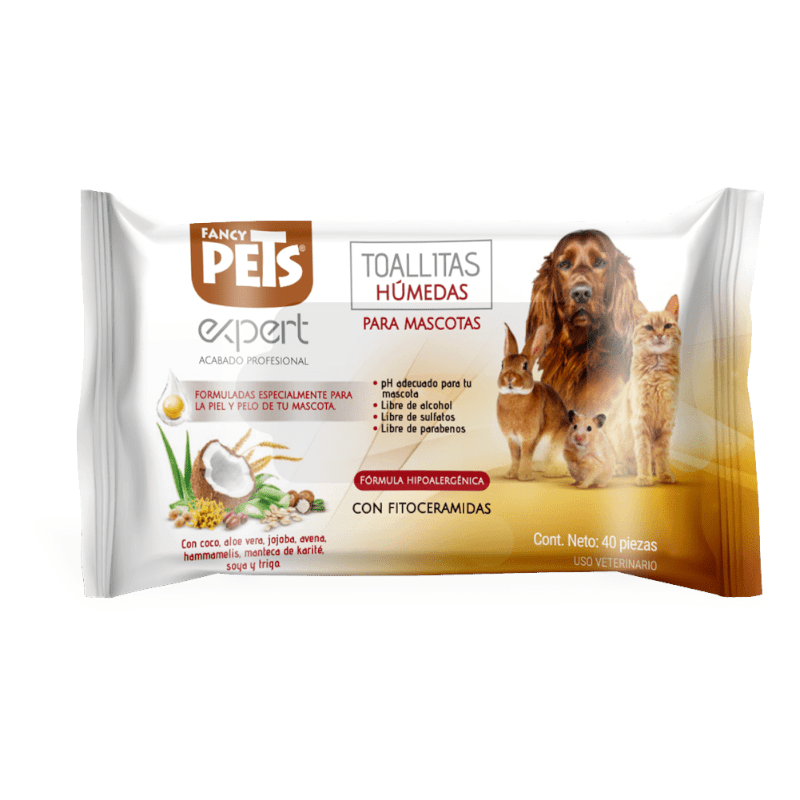 FL4137 40 Piezas de Toallitas Húmedas Para Mascota