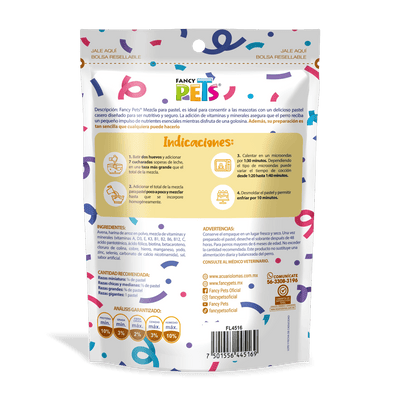 FL4516 100g 1 Pieza De Mezcla Para Pastel Sabor Vainilla Para Perro