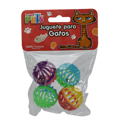 FL8249 1 Set 4 Piezas Juguete Pelota Bicolor Para Mascotas