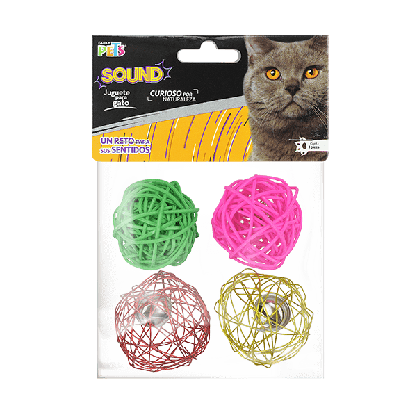 FL8256 1 Set 4 Piezas Juguete Sound Bola Con Sonido Para Mascotas