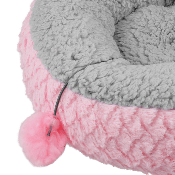 TX10915 1pz Cama Tipo Petite Rosa/Gris Para Mascota