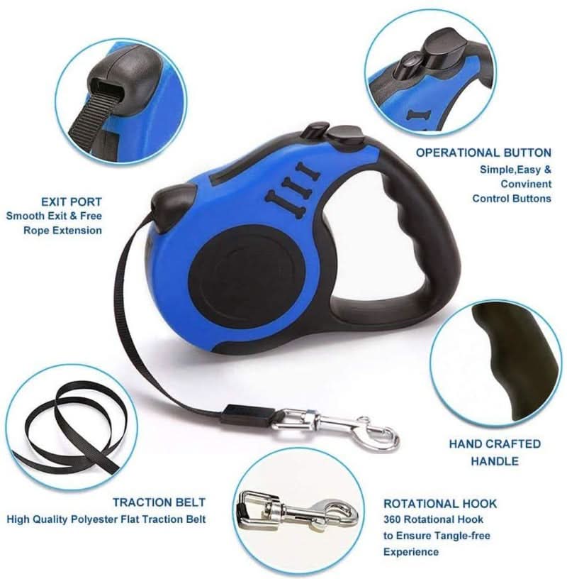 CT3082 1 Pieza Correa Retractil Para Mascota 5M