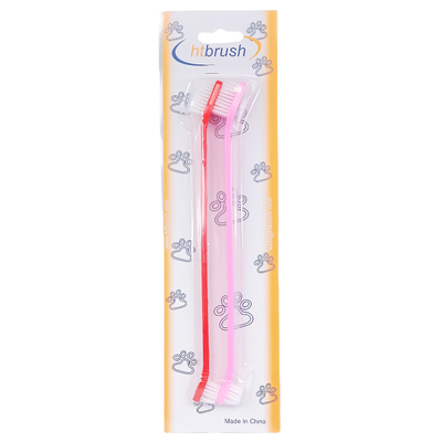 CT3143  2 Piezas Cepillo De Dientes Para Perro De Doble Punta