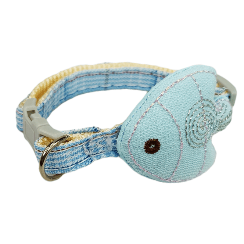 CT2153 1 Pieza Collar Para Mascota Con Diseño De Pez