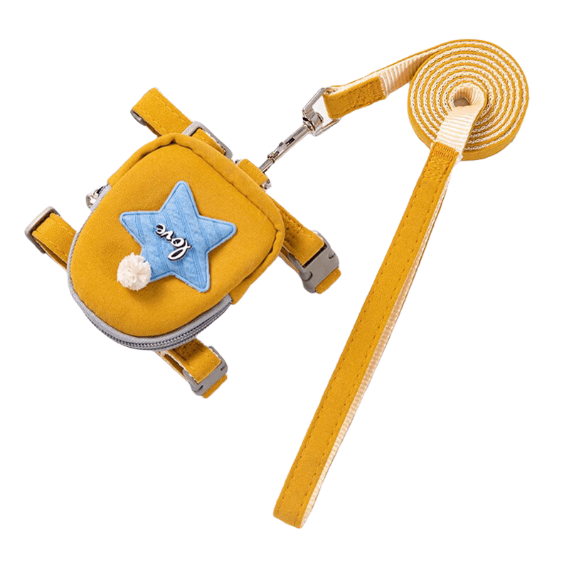 CT2870 1 1 Pieza Correa Y 1 Pieza De Pechera Para Gatos Con Diseño De Mochila