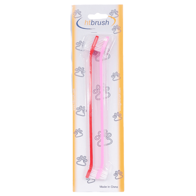 CT3143  2 Piezas Cepillo De Dientes Para Perro De Doble Punta