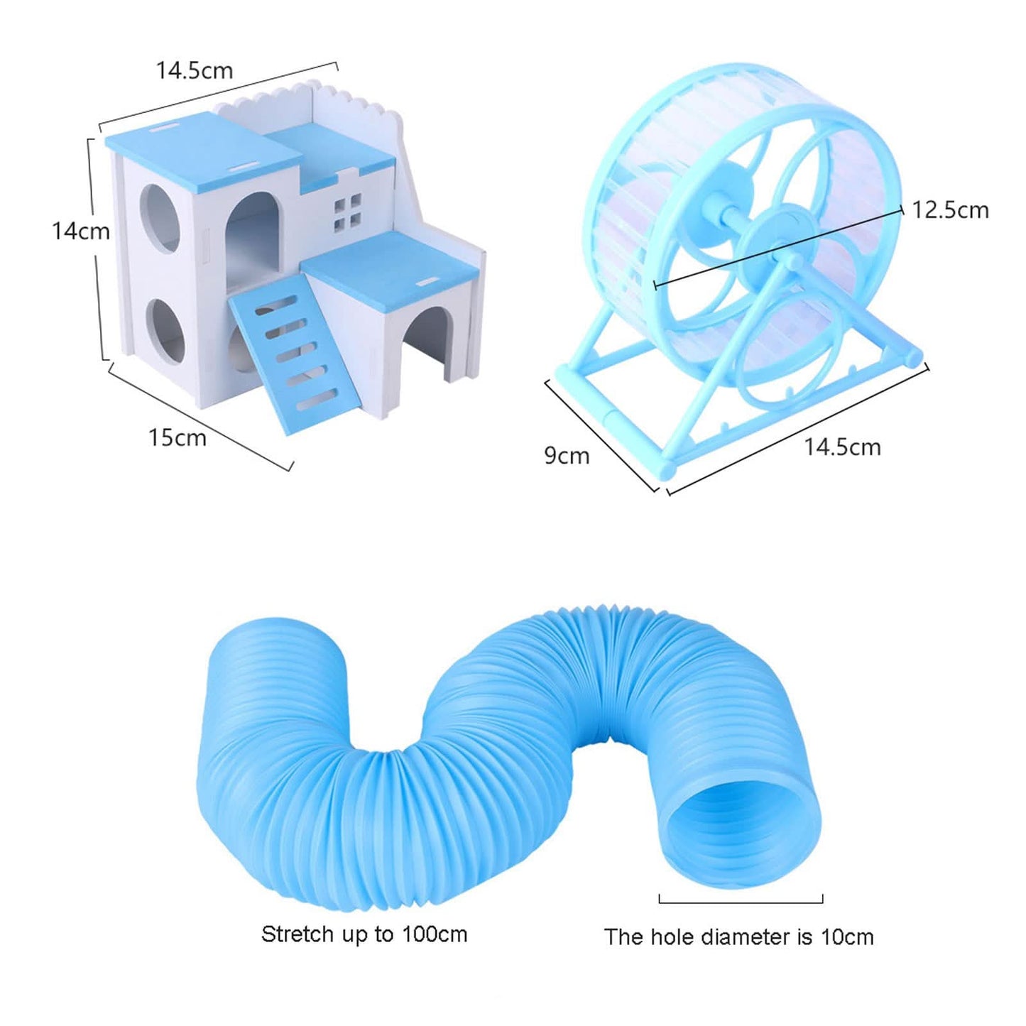 CT6502 1 Set De 3 Pzs de Juguete Para Hamster