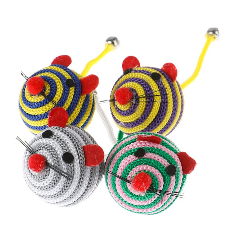 CT9797 1 set Juguete Pelota Con Cola De Cascabel Para Mascota