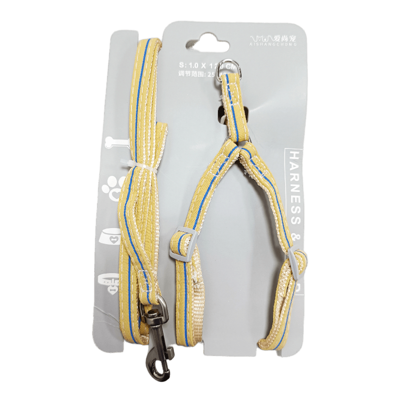 CT9827 1 Pieza Correa Y 1 Pieza De Pechera Para Gatos Con Diseño Liso