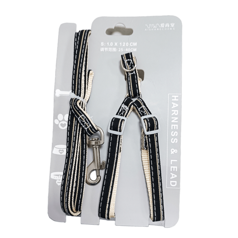 CT9827 1 Pieza Correa Y 1 Pieza De Pechera Para Gatos Con Diseño Liso