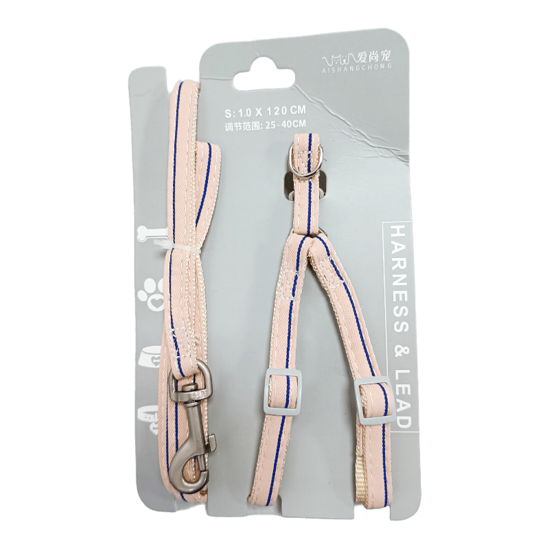 CT9827 1 Pieza Correa Y 1 Pieza De Pechera Para Gatos Con Diseño Liso